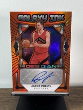 Jakob Poeltl 2024-25 Obsidian Galaxy Ink Orange Floor Auto /99 #GI-JPT