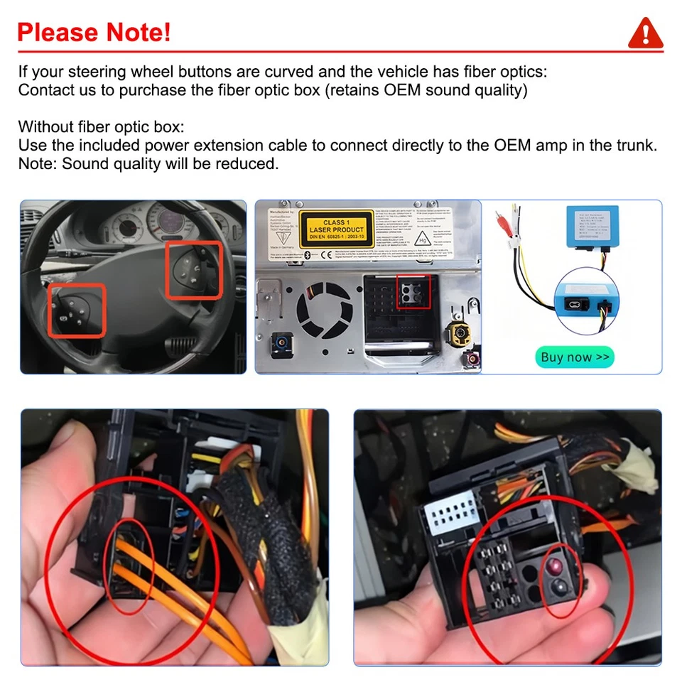 Radio estéreo de coche Android 15 para Mercedes Benz W211 E320 E350 E500 CLS550 Carplay Foto 4 de 4