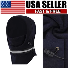 Reflective Thermal Balaclava Winter Full Face Mask Fleece Hat for Men Women