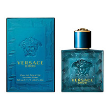 Versace Eros 50ml Eau De Toilette Men's EDT Fragrance Men's Scent Spray For Him