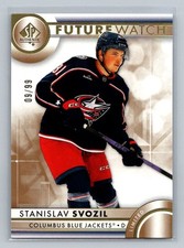 2023-24 SP Authentic Future Watch Gold Limited Stanislav Svozil /99 Rookie #180