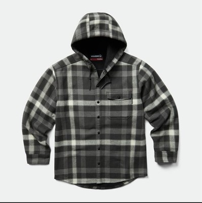 Wolverine Flannel Jacket Plaid Work Winter Heavy Coat Lined Button Hood Mens XXL