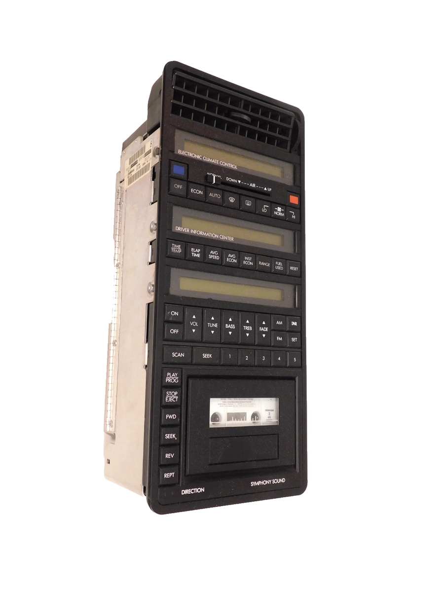 1987-1993 Cadillac Allante Stereo Radio Climate Cassette Digital