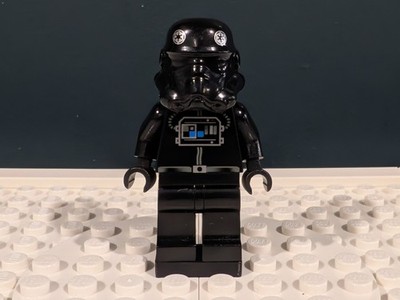 LEGO Star Wars TIE Fighter Interceptor Pilot Black Head SW0035b Minifigure