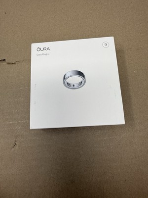 OURA Ring - Gen 4 - BRUSHED SILVER - NEW (Open Box) - Size 9 - Fast Shipping