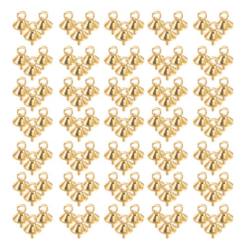 100 Pcs Pure Pendant Holder Metal Connector Pendants Charms - Picture 10 of 12