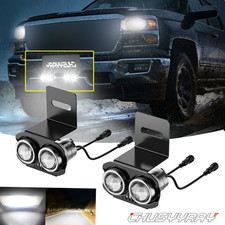 2026 Led Work Light Bar W License Plate Mount Bracket Offroad Driving 4pc New
