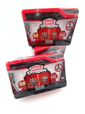 Marvel Doorables Series 1 Action Peek 1.5 In Collectible Toy, 3 New Blind Boxes