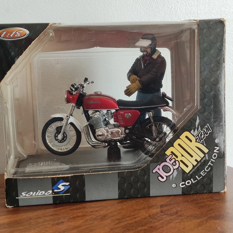 Honda CB 750 1/18 Solido Joe Bar Team Edouard Bracame - Photo 2/3