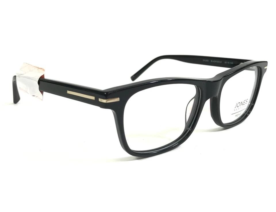 Armações de óculos Jones New York DVJ950 PRETO/DOURADO retangular aro completo 52-16-145 - Imagem 2 de 4