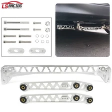 Rear Billet Lower Control Arms Subframe Brace Tie Bar for Honda Civic EK 96-00