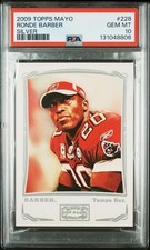 2009 TOPPS MAYO #228 RONDE BARBER PSA 10 GEM MINT SILVER HOF POP 1 BUCS