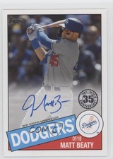 2020 Topps 1985 Topps Baseball Series 2 Matt Beaty #85BA-MBE Auto 07d9