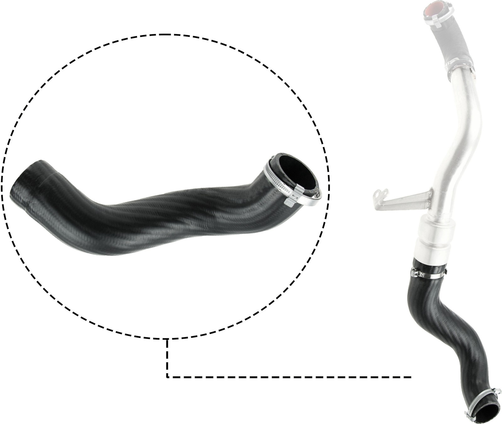 GATES-OE 09-0660 Charge Air Hose for FORD