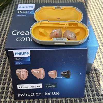 PHILIPS HEARLINK  9030 MNR T-R DIGITAL HEARING AIDS - Apple Android Compatible