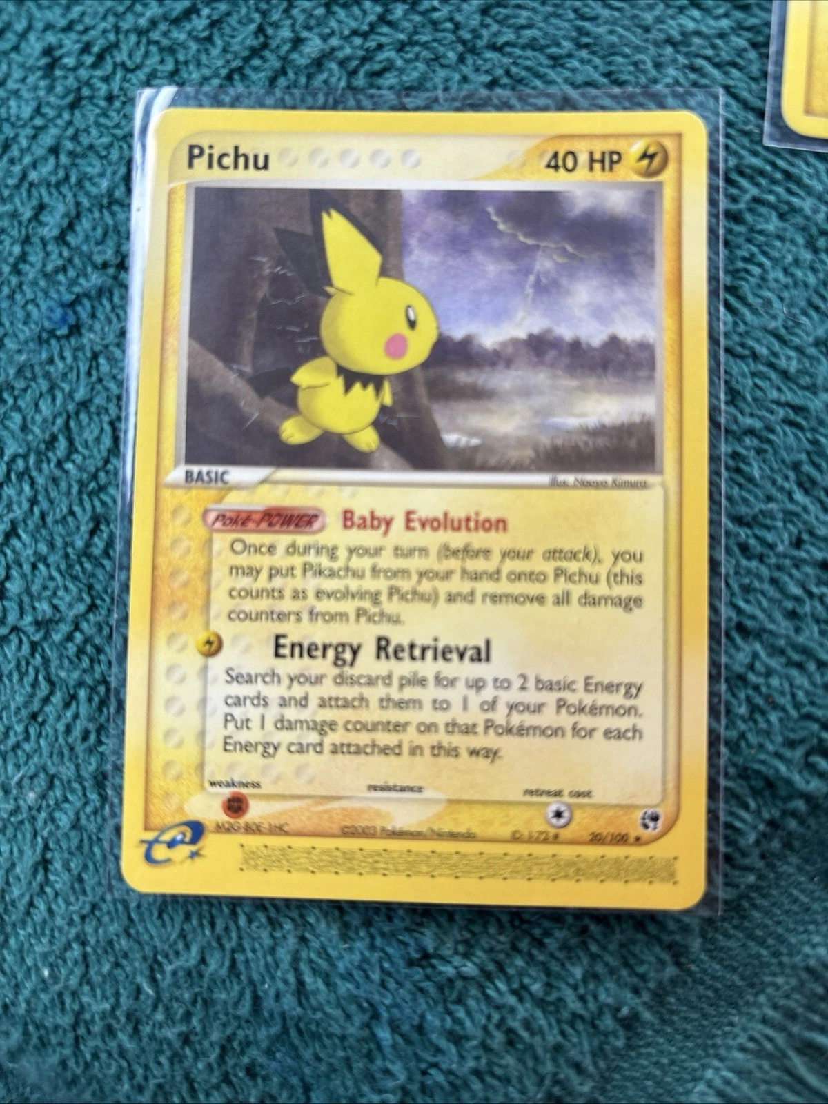 Pokemon Pichu 20/100 EX Sandstorm Non-Holo 2003