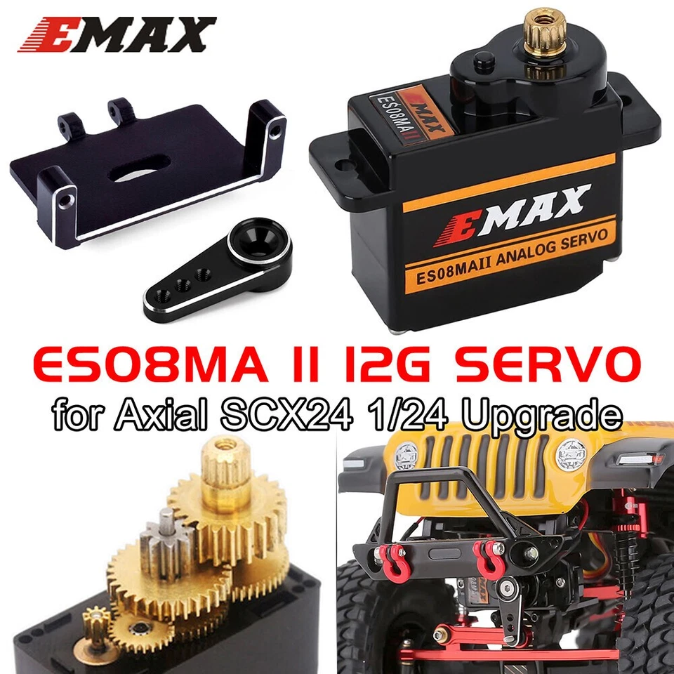 Emax ES08MA II Servo 12g 15T Metal Gear Analog Servo für RC Car Axial SCX24 - Bild 4 von 4