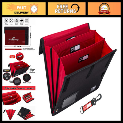 Accordion File Organizer - Expandable Document Storage Portfolio for Office & Tr