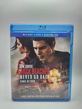 Jack Reacher: Never Go Back Blu-ray DVD, 2016 Tom Cruise, Cobie Smulders