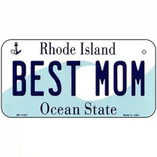 Best Mom Rhode Island State License Plate Novelty License Plate