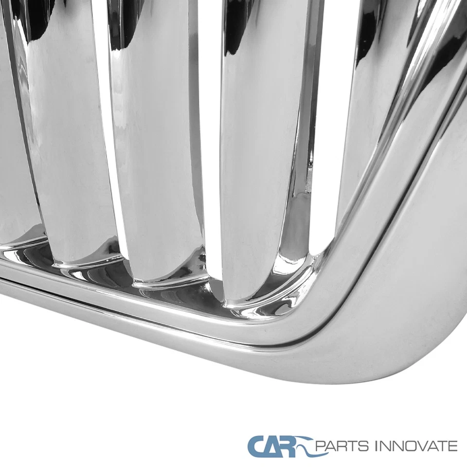 Fits 04-08 Ford F150 06-08 Lincoln Mark LT Vertical Chrome Front Bumper Grille - Image 3 of 4