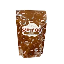 K-Drinks SIP N° GO Keto Cocoa Mix – Low Carb, Stevia Sweetened, 10 Sachets