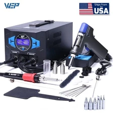WEP Desoldering Station Sunction Tin Gun Digital Welding Rework Soldering Tool