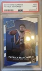2017 Panini Donruss Patrick Mahomes Rated Rookie Chaser Pack PSA 9