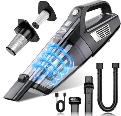 Handheld Vacuum Cordless, 15000PA Strong Suction Hand Held Car Vacuum Cleaner Po