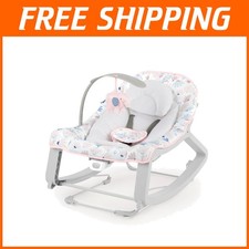 3-in-1 Vibrating Baby Bouncer  Rocker, Pink Burst
