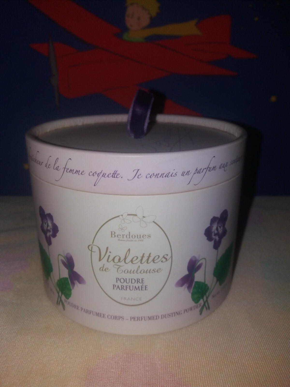 Poudre parfumée Violettes de Toulouse Berdoues 50g poudre corporelle France