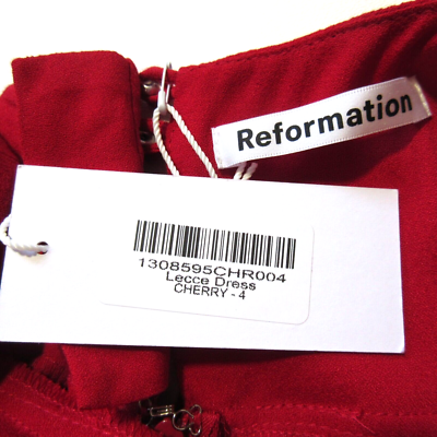 NWT Reformation Lecce Maxi in Cherry Red Full Length Tank Dress