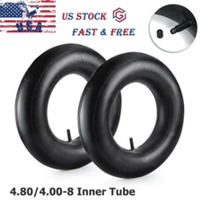 2 X Heavy Duty Inner Tube 480/400-8 4.80/ 4.00-8 4.00-8.10x8 TR13 Straight Stem