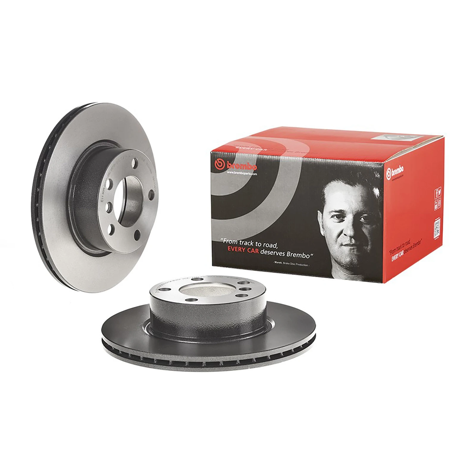 2x Brake Discs Pair Vented fits BMW 320 2.0 Front 2012 on 300mm Set Brembo New - Image 23