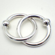 Tiffany Co Double Ring Baby Rattle Sterling Silver