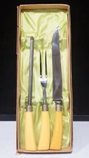 3 Piece Vintage Westall Richardson England Bakelite Carving Set In Box