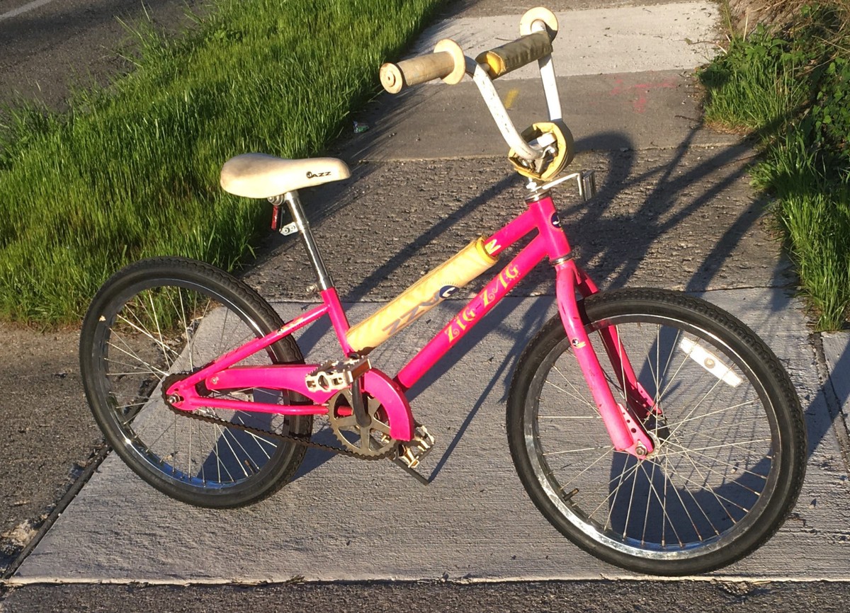 Jazz Trek Zig Zag CITY BMX Girls Bike Pads Pink smooth NEW TIRES