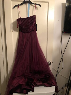 Dark berry prom dress size 6 | eBay