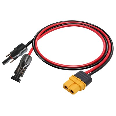 10 AWG XT60 Female Male Connector Adapter to Solar Extension Cable Battery Cable
