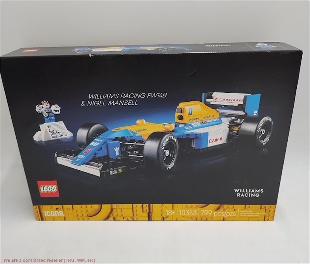 Набор LEGO Icons Williams Racing FW14B и модель автомобиля Найджела Мэнселла для фанатов Формулы-1 10...