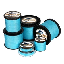 HERCULES 12 Strands PE Braided Fishing Line Blue Extreme 10-300 lb Test Low-Vis