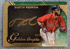 Dustin PEDROIA🔥2017 Topps Five Star Golden Graphs AUTO #GG-DPE 2/15 NM Red Sox