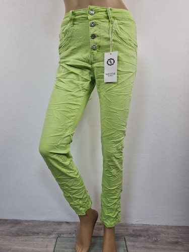 Karostar: TREND Boyfriend Baggy Jeans Hose 4 Farben Knopfleiste Gr. 38 - 48 - Bild 2 von 29