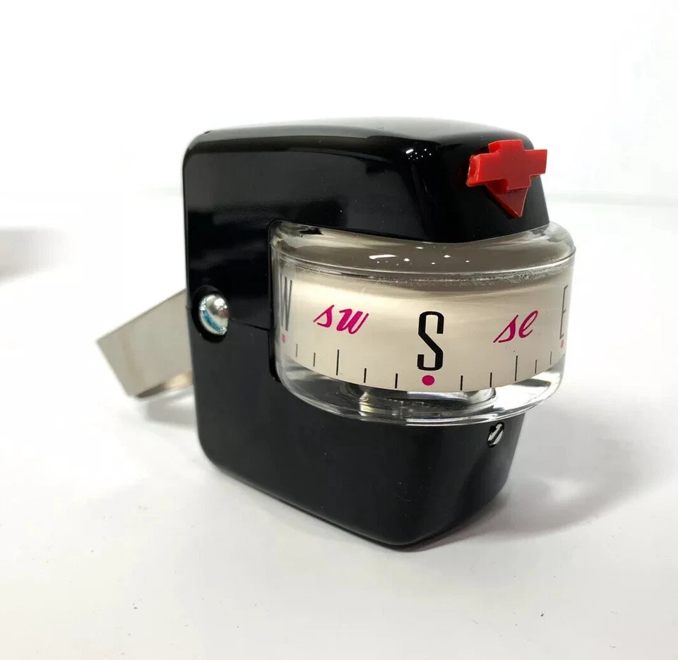 Accesorio Brújula Dinsmore esfera blanca cara para autos Chevrolet 1958-1964 Foto 3 de 4