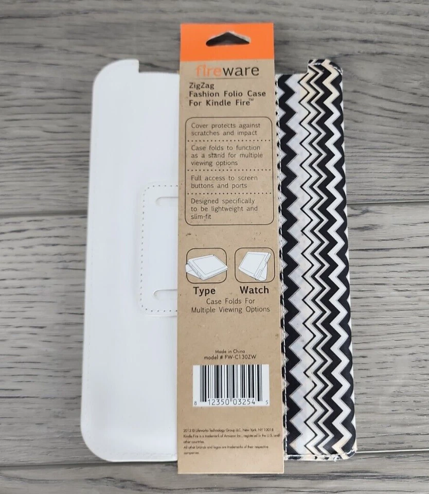 Lifeworks Technology Group Fireware for Kindle Fire 7" - Black & White ZigZag - Image 2 of 4