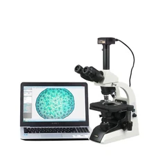 AmScope 40X-1500X Infinity Plan Trinocular Biological Microscope + 18MP Camera