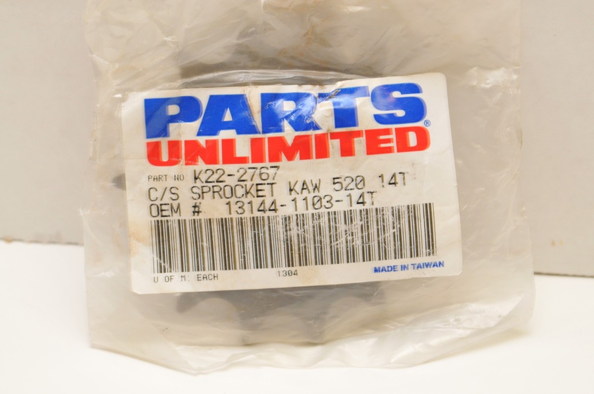 PARTS UNLIMITED FRONT SPROCKET - K22-2767 - 520/14 -- VULCAN NINJA