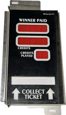 IGT S-2000 7-Segment Display (5-5-2) and Control Board with Glass & Mount