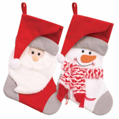 Plüschstrumpf - Weihnachten Kinder Weihnachtsgeschenk Geschenke Tasche Figuren hängend