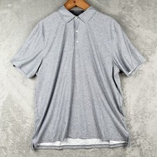Hickey Freeman Golf Performance Short Sleeve Polo Shirt Men's XL Gray Outdoors